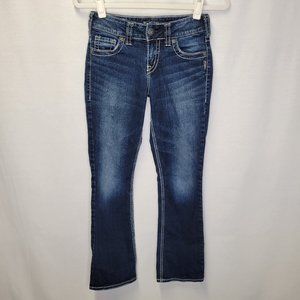 Silver Jeans Women's Size 26 Jeans Suki Mid Slim Boot Fluid